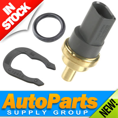 Audi/VW Coolant Temperature Sensor Water Temp Gauge OEM Clip & O Ring 