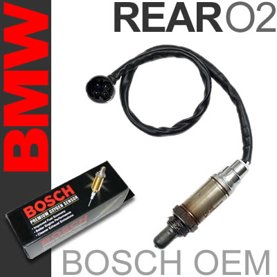 BMW Oxygen Sensor Rear Downstream Post Left Right Genuine Bosch Plug O2 02