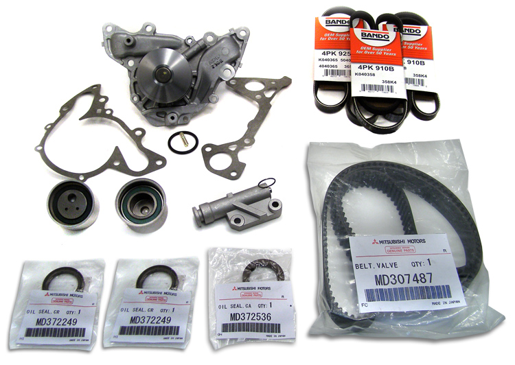 Montero Sport 2000 2003 Timing Belt Water Pump Kit V6 3 0L Genuine Parts